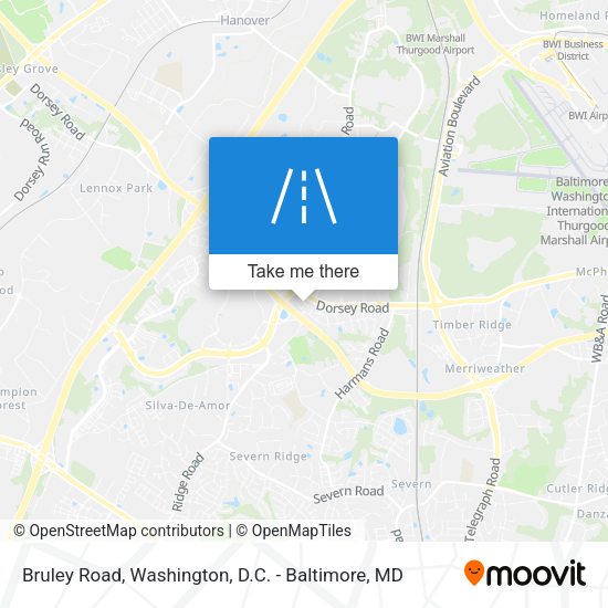 Bruley Road map