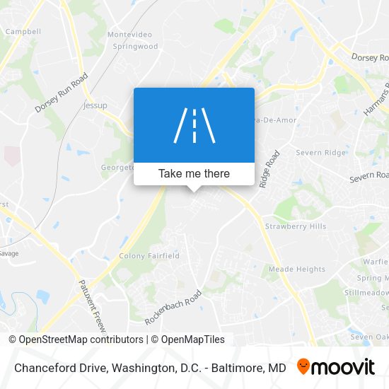 Chanceford Drive map