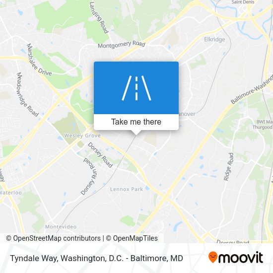 Tyndale Way map