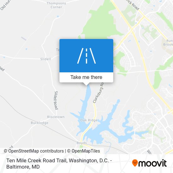 Ten Mile Creek Road Trail map