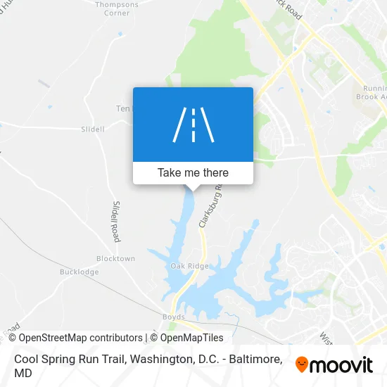 Cool Spring Run Trail map