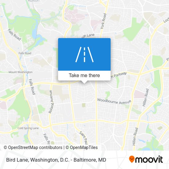 Bird Lane map