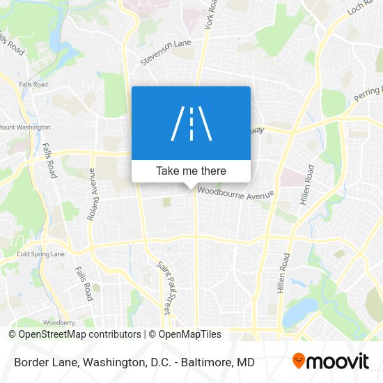Border Lane map