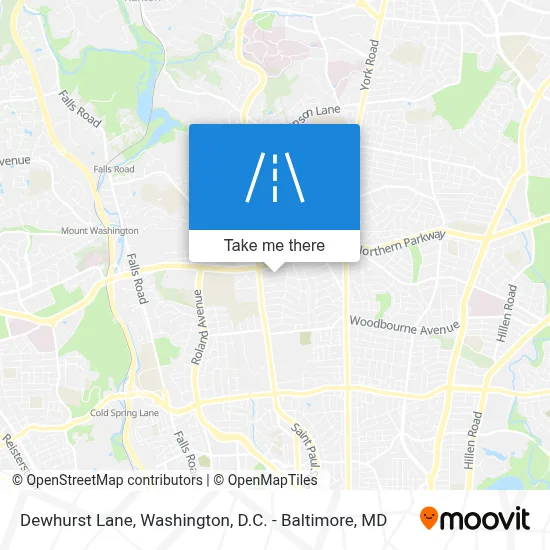 Dewhurst Lane map