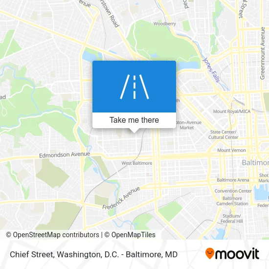 Chief Street map