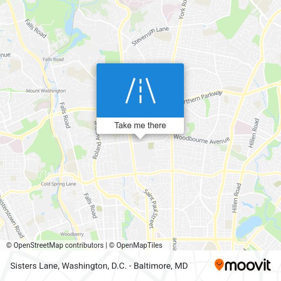 Sisters Lane map