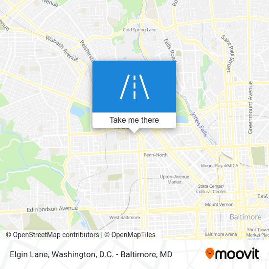 Elgin Lane map