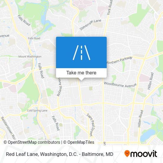 Red Leaf Lane map