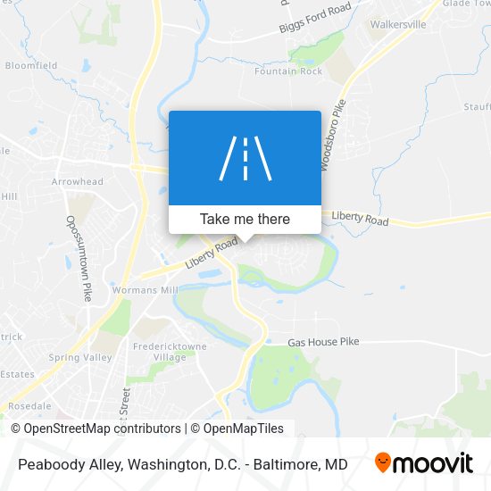 Mapa de Peaboody Alley
