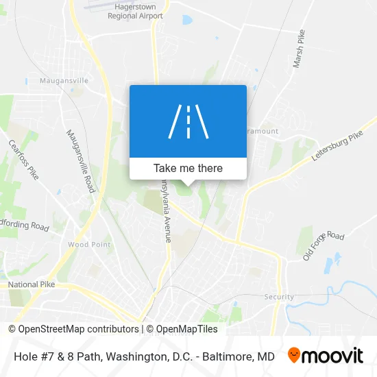Hole #7 & 8 Path map