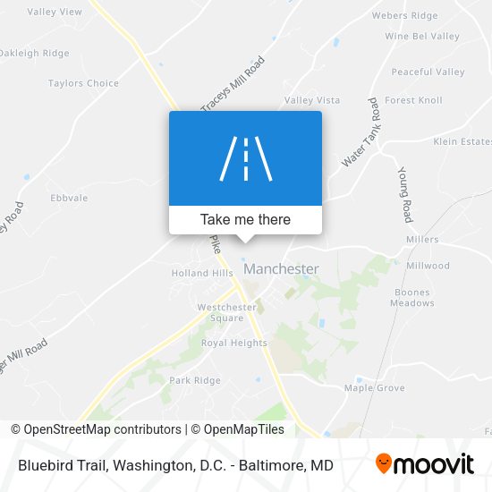 Bluebird Trail map