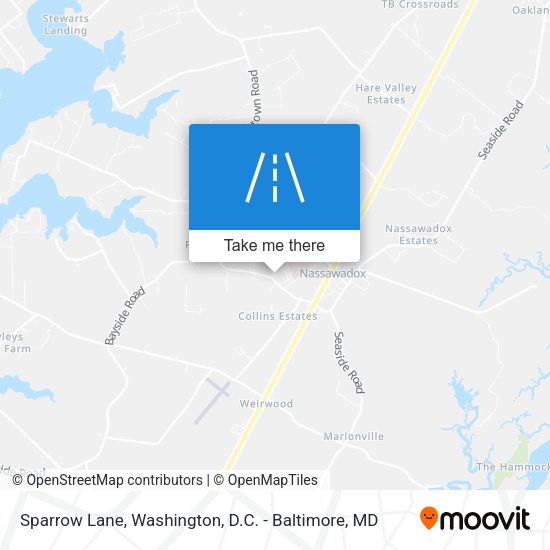 Sparrow Lane map
