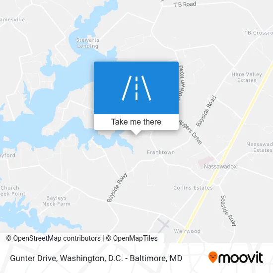 Gunter Drive map