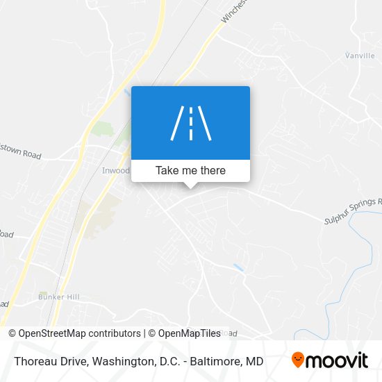 Mapa de Thoreau Drive