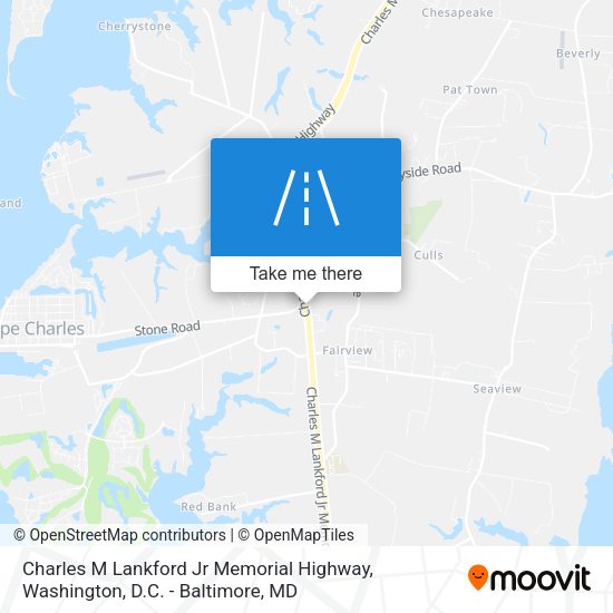 Charles M Lankford Jr Memorial Highway map