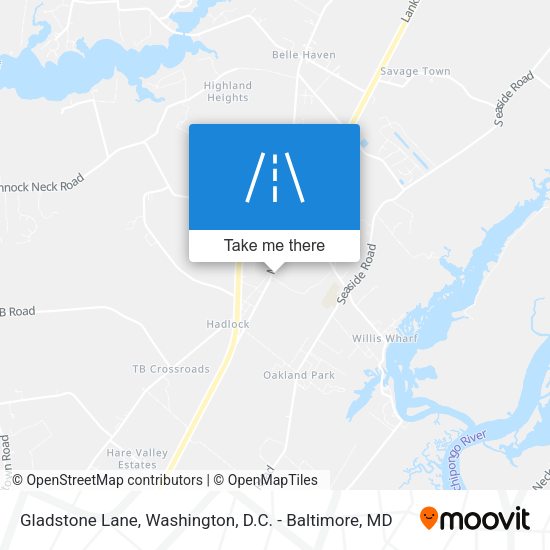 Gladstone Lane map