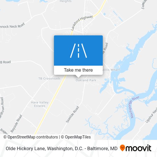 Olde Hickory Lane map