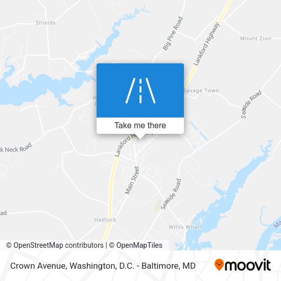 Crown Avenue map