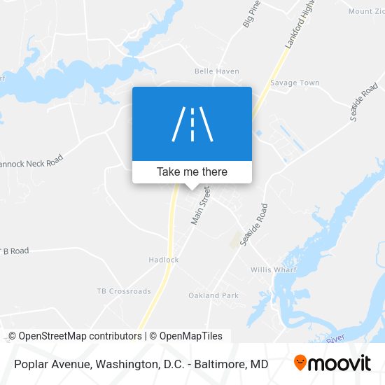 Mapa de Poplar Avenue