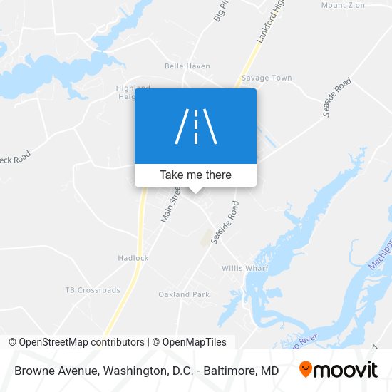 Browne Avenue map