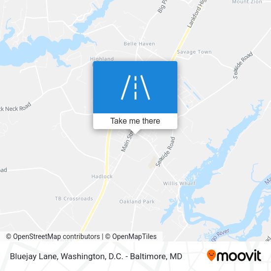 Bluejay Lane map