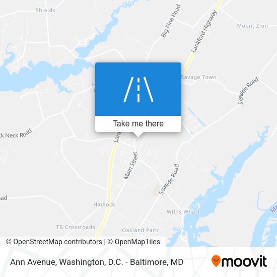 Ann Avenue map