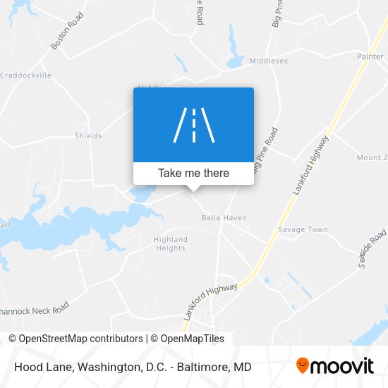 Mapa de Hood Lane