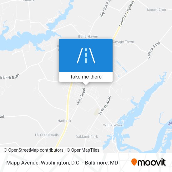Mapp Avenue map