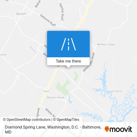 Diamond Spring Lane map