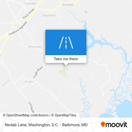 Nedab Lane map