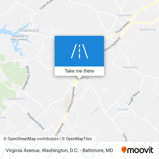 Virginia Avenue map