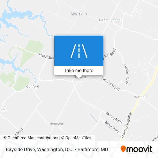 Bayside Drive map