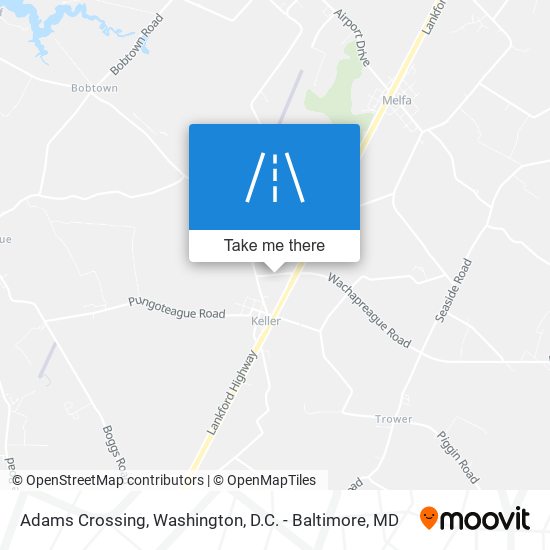 Adams Crossing map