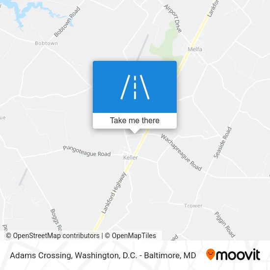 Adams Crossing map