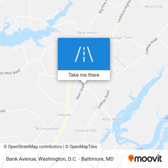 Bank Avenue map