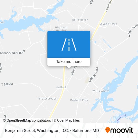 Benjamin Street map