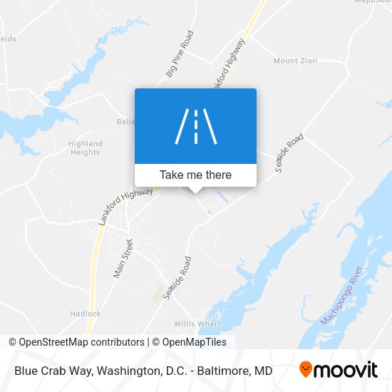 Mapa de Blue Crab Way