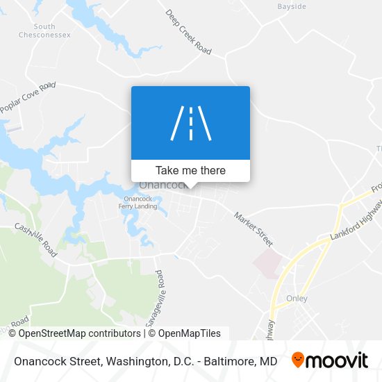 Onancock Street map