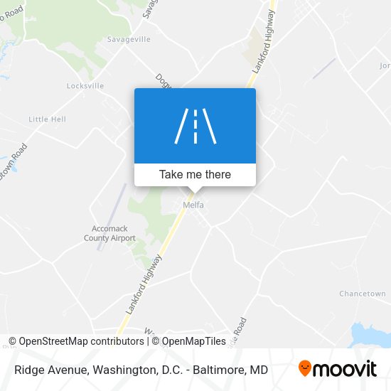 Mapa de Ridge Avenue