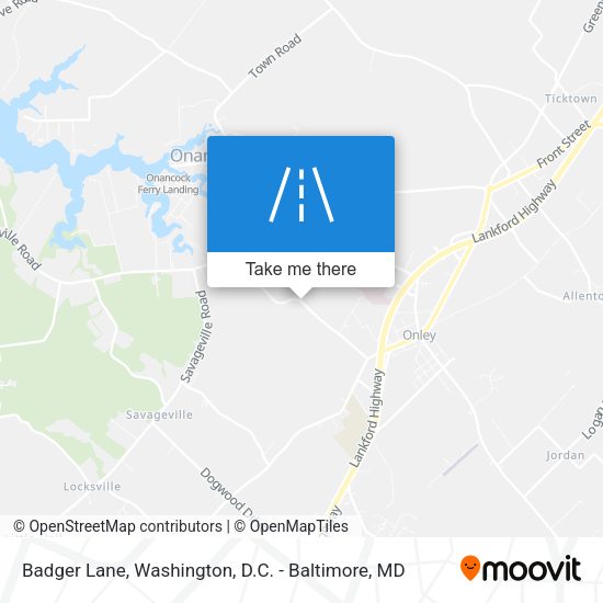 Badger Lane map