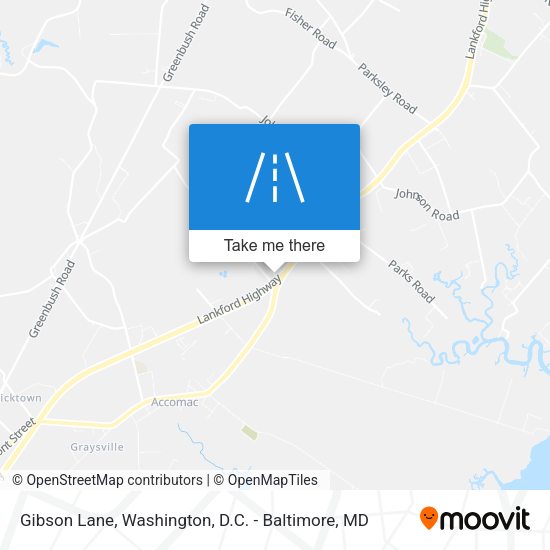 Gibson Lane map