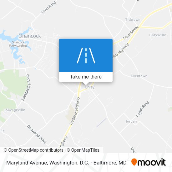 Mapa de Maryland Avenue