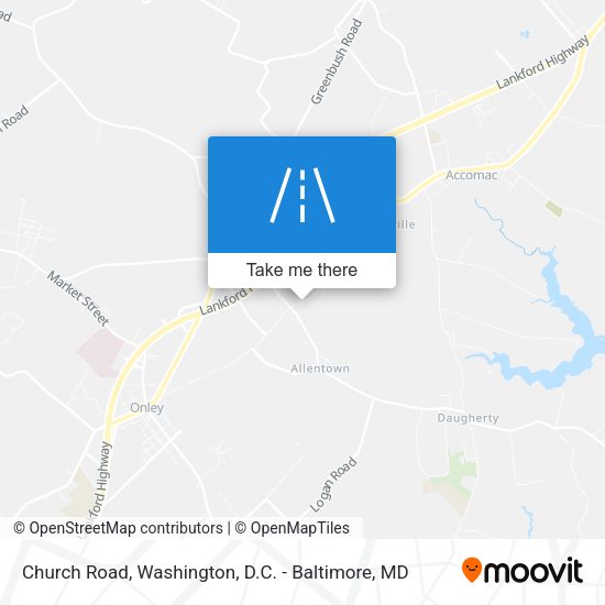 Church Road map