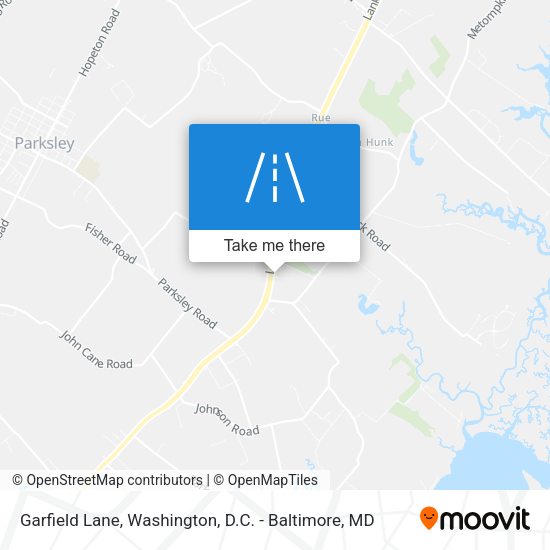 Garfield Lane map