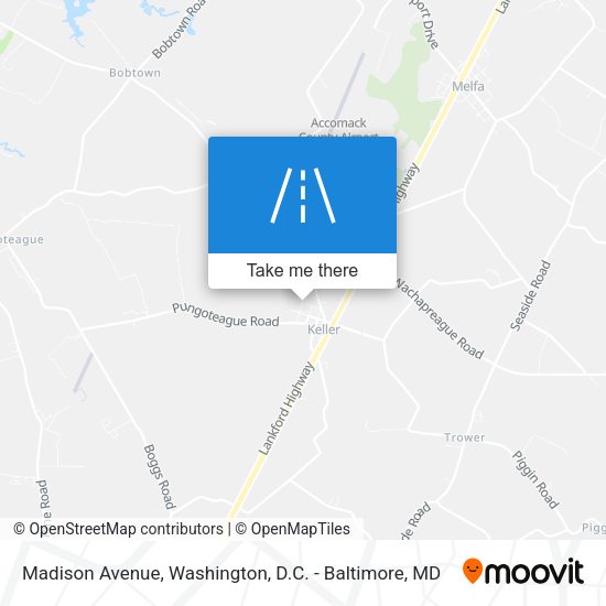 Madison Avenue map