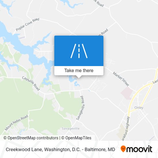 Creekwood Lane map