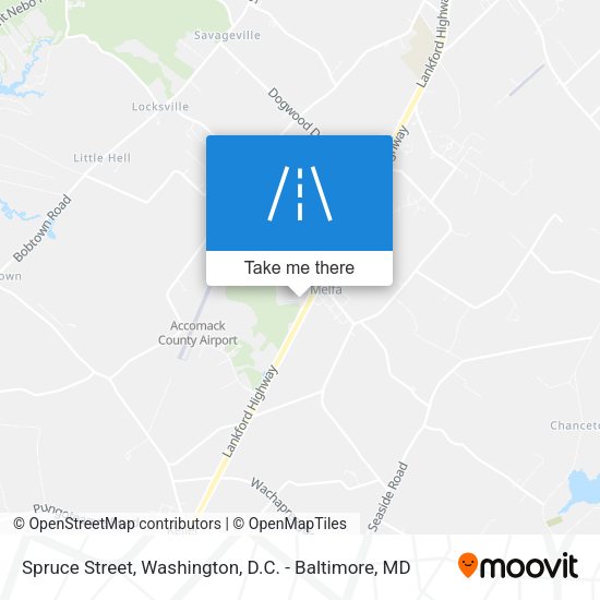 Spruce Street map