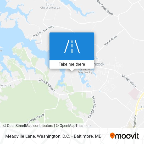 Meadville Lane map