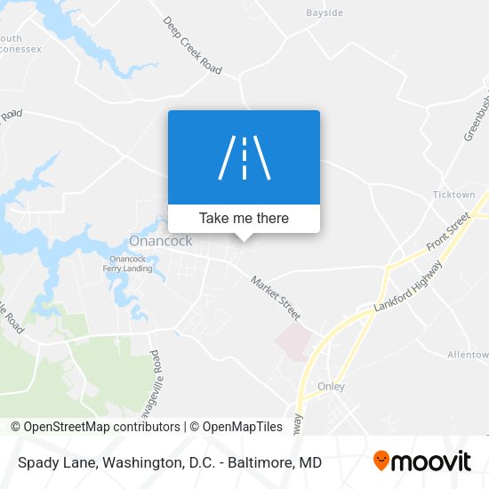 Spady Lane map