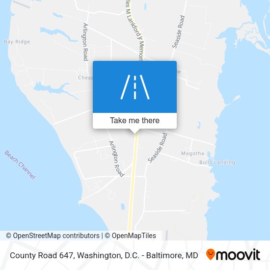 County Road 647 map